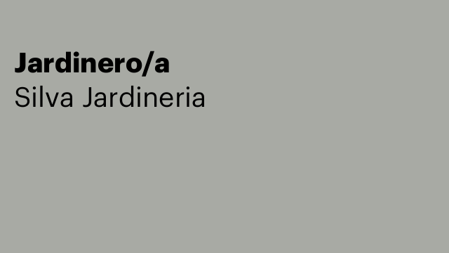 Jardinero/a