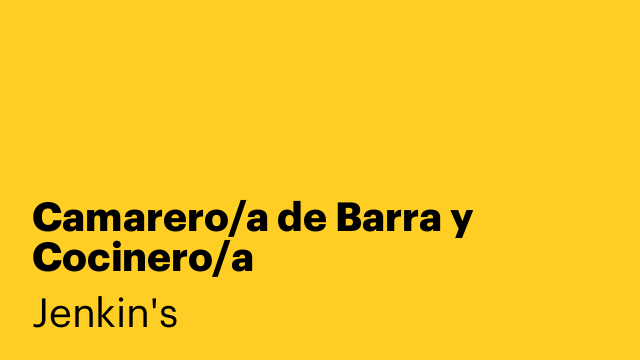 Camarero/a de Barra y Cocinero/a