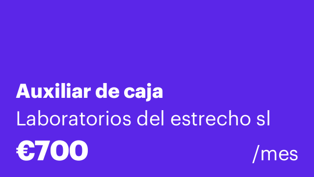 Auxiliar de caja
