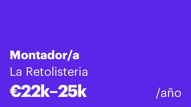 Montador/a