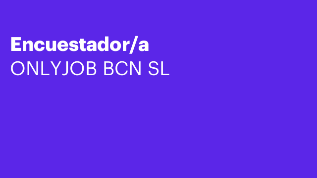 Encuestador/a