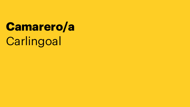 Camarero/a