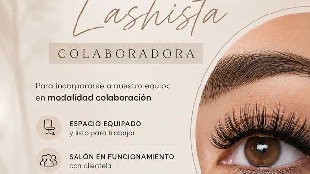✨ BUSCAMOS LASHISTA ✨ COLABORADORA!!!!
