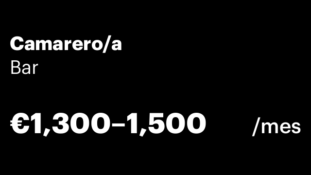 Camarero/a