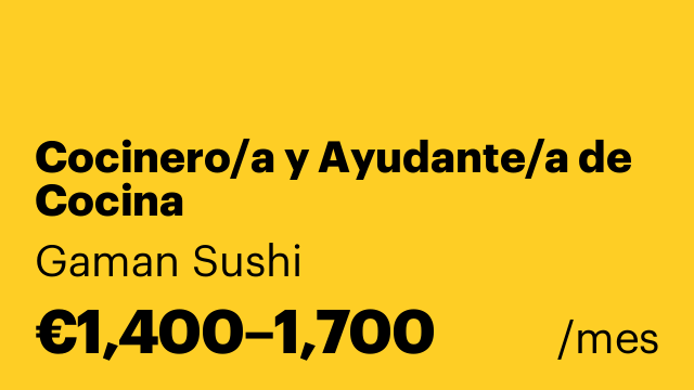 Cocinero/a y Ayudante/a de Cocina