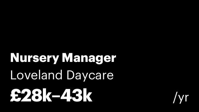 Nursery Manager