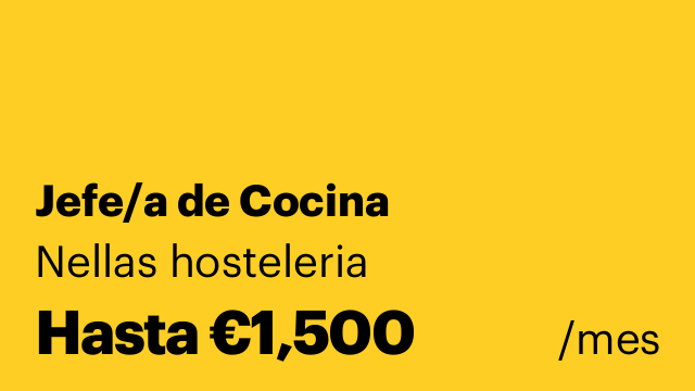 Jefe/a de Cocina
