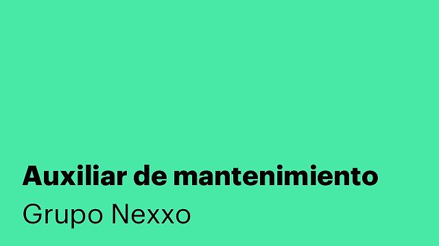 Auxiliar de mantenimiento
