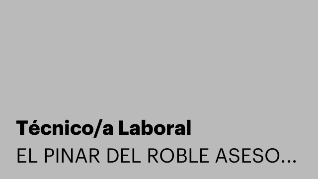 Técnico/a Laboral