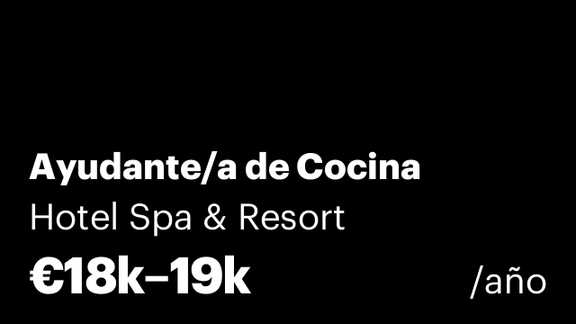 Ayudante/a de Cocina