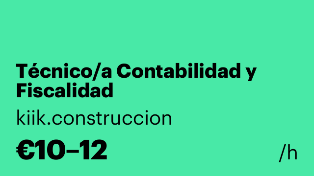 Técnico/a Contabilidad y Fiscalidad