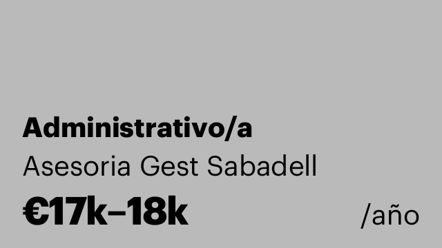 Administrativo/a