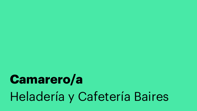 Camarero/a
