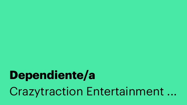 Dependiente/a
