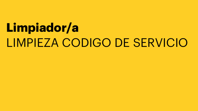 Limpiador/a