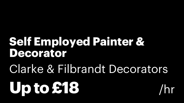 Self Employed Painter & Decorator