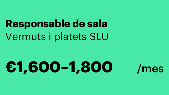 Responsable de sala