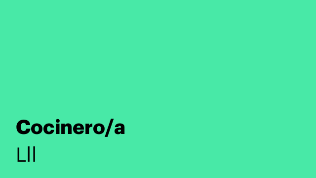 Cocinero/a