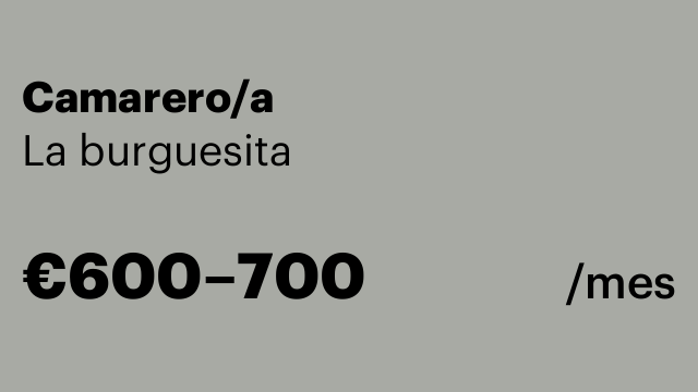 Camarero/a