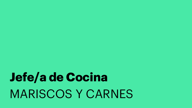 Jefe/a de Cocina