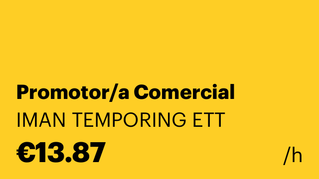 Promotor/a Comercial