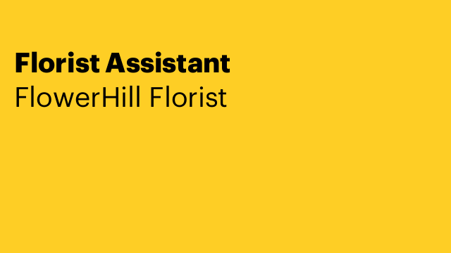 Florist Assistant