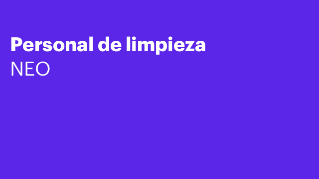 Personal de limpieza
