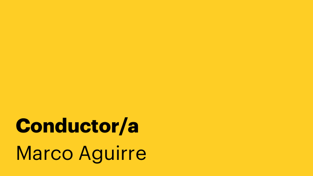 Conductor/a