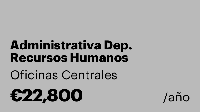 Administrativa Dep. Recursos Humanos