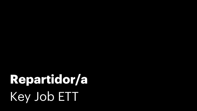 Repartidor/a