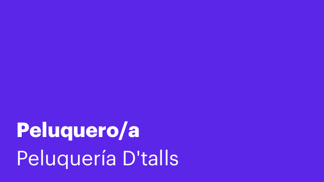 Peluquero/a