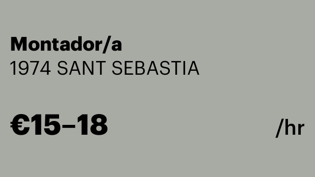 Montador/a
