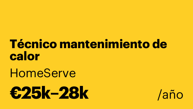 Técnico mantenimiento de calor
