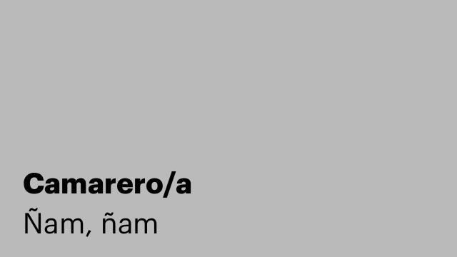 Camarero/a