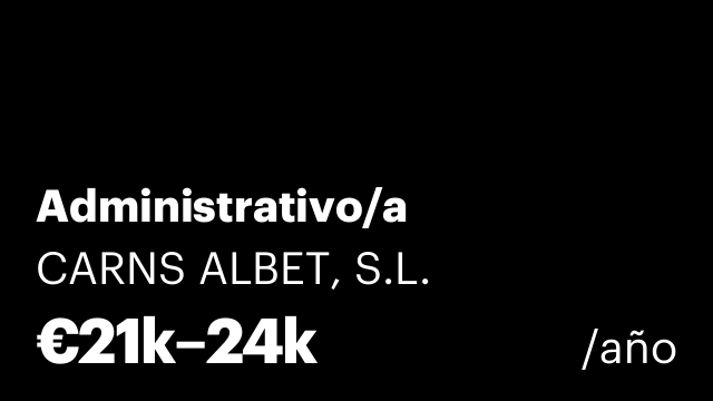 Administrativo/a