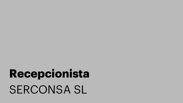 Recepcionista