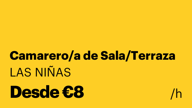 Camarero/a de Sala/Terraza