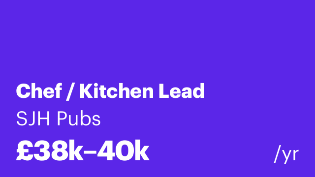 Chef / Kitchen Lead