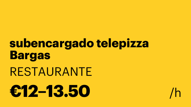 subencargado telepizza Bargas