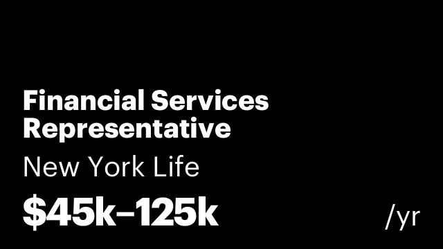 Financial Services Representative