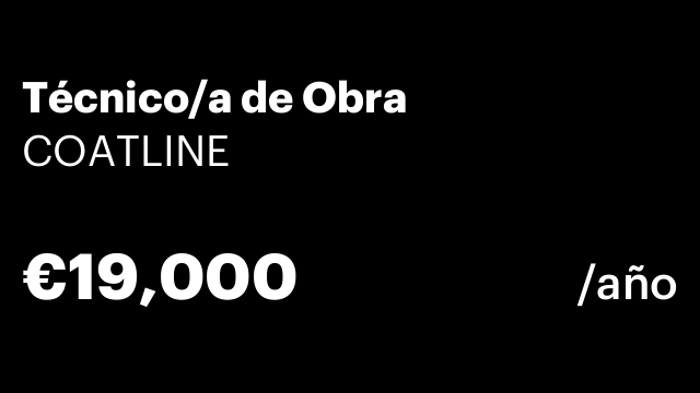 Técnico/a de Obra