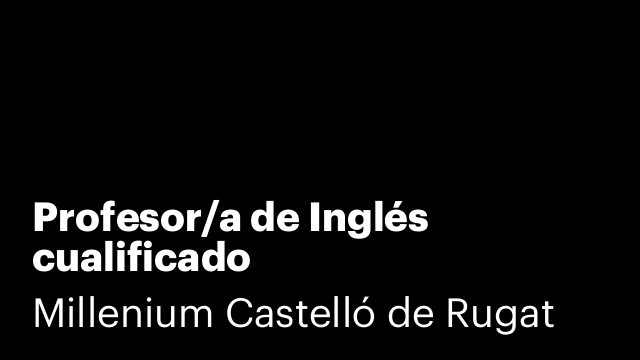 Profesor/a de Inglés cualificado