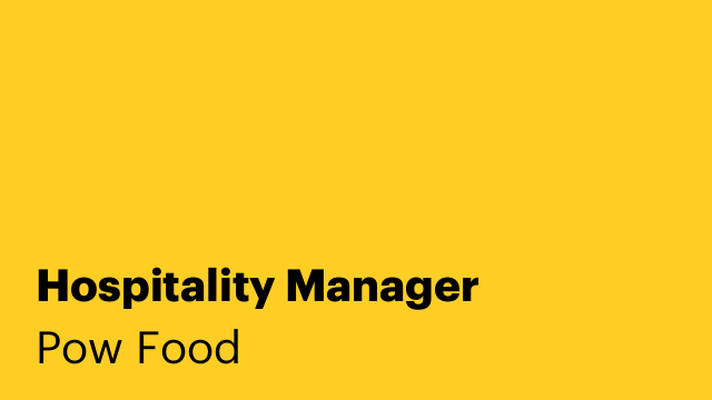 Hospitality Manager