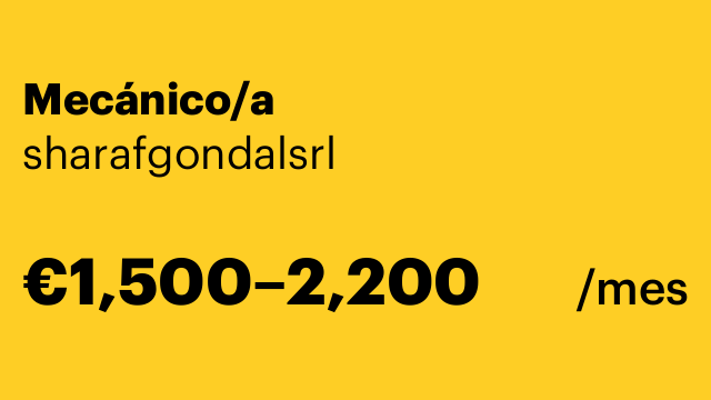 Mecánico/a