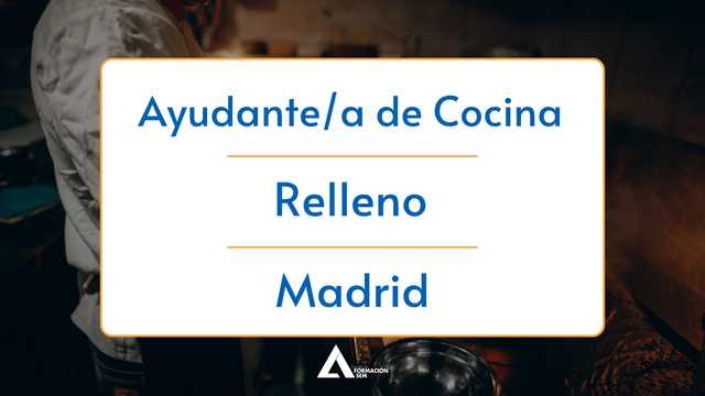 Ayudante/a de Cocina