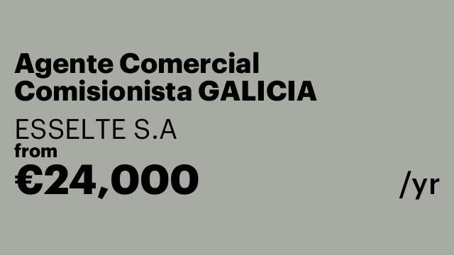 Agente Comercial Comisionista GALICIA