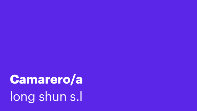 Camarero/a