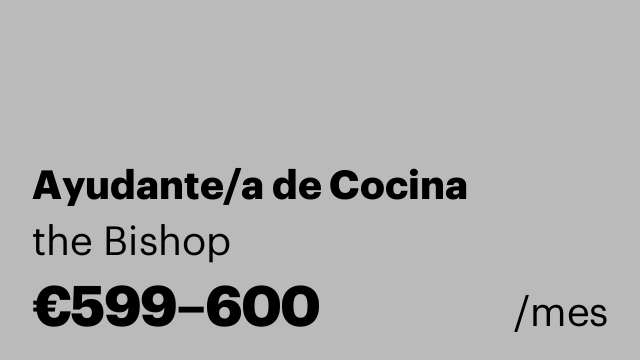 Ayudante/a de Cocina