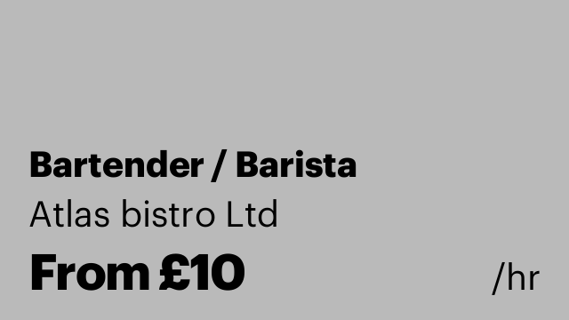 Bartender / Barista