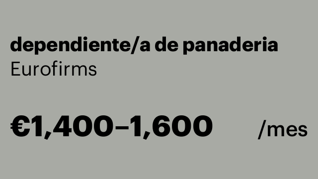 dependiente/a de panaderia